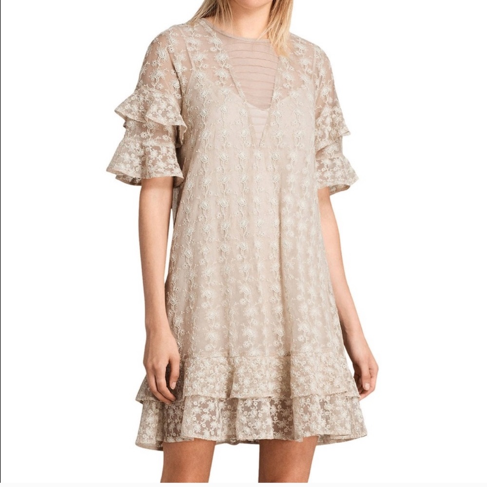 ALL SAINTS ruffle dress